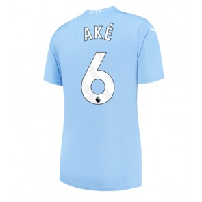 Manchester City Nathan Ake #6 Hemmatröja Dam 2023-24 Kortärmad